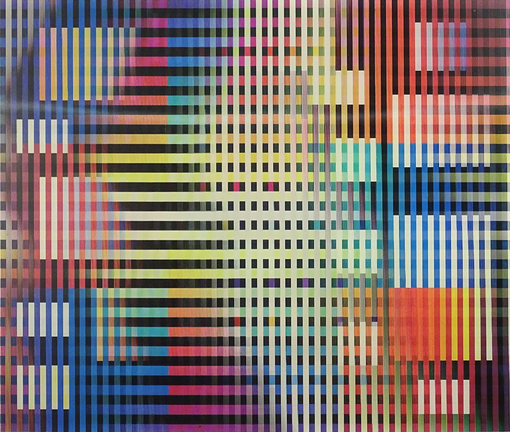 Yaacov Agam, Israeli (1928) Limited Edition Agamograph: Yaacov Agam, Israeli (1928) Limited Edition Agamograph "Jan 1992 New Year Eve". Signed Lower Right, Numbered 19/25 A.P. Lower Left. Signed, Titled/Dated on Frame. Signed en verso. Good Condition or Be
