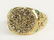 Vintage 14 Karat Yellow Gold, Diamond and Emerald Ring.