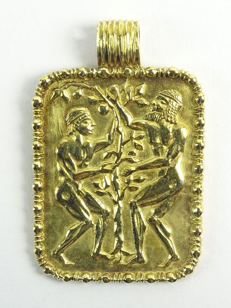 Vintage Fred Paris 18 Karat Yellow Gold Pendant. Signed (1 of 3)