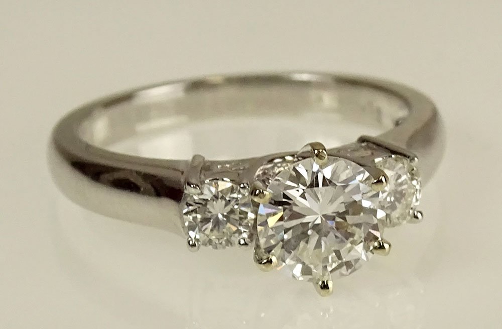 GIA Certified .91 Carat Round Brilliant Cut Diamond and (1 of 7)