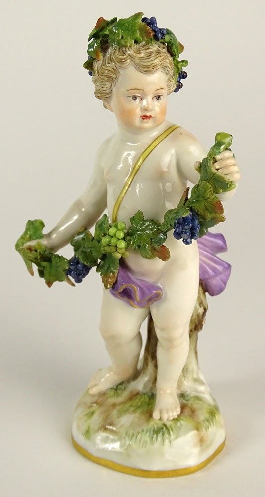 19/20th Century Meissen Porcelain Young Bacchus Figure. (1 of 4)