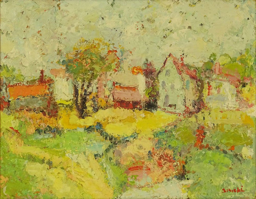 RenÃ© Sinicki, French (born 1910) Oil on Canvas, (1 of 4)