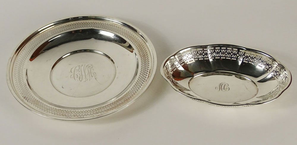 Two (2) Sterling Silver Reticulated Signed Serving (1 of 3)