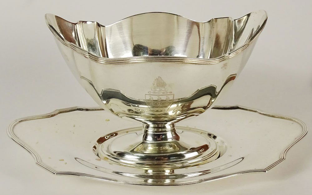 Gorham Plymouth Sterling Silver Footed Gravy Boat and (1 of 6)