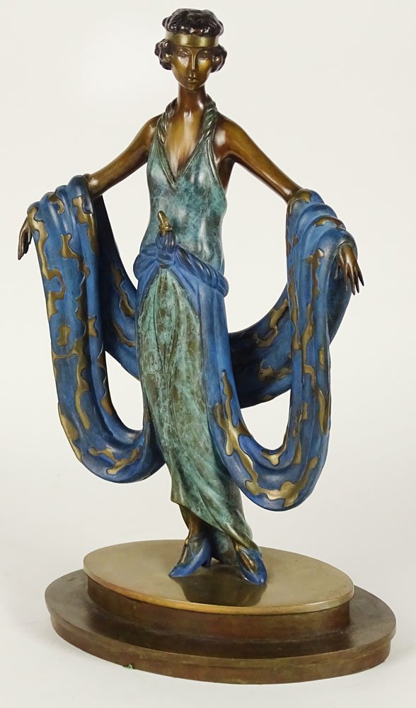 ErtÃ©, French (1892-1990) circa 1980 polychrome bronze (1 of 9)
