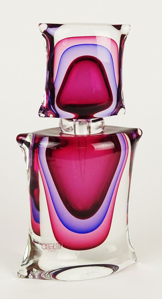 Vintage Oggetti Italy Sommerso 3-Color large perfume (1 of 8)