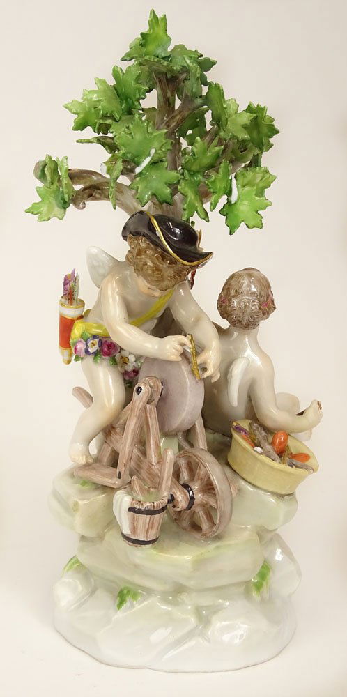 19/20th Century Meissen Porcelain Group "Cherubs (1 of 6)