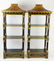Pair of Vintage Painted Wood Pagoda Style - 2