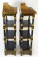 Pair of Vintage Painted Wood Pagoda Style - 3