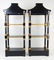 Pair of Vintage Painted Wood Pagoda Style - 4