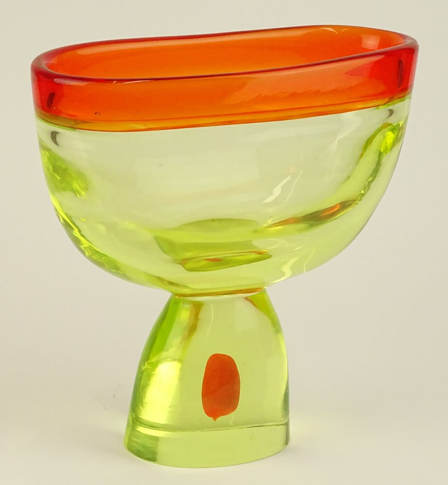 Mid 20th century modern Murano possibly Venini heavy (1 of 4)