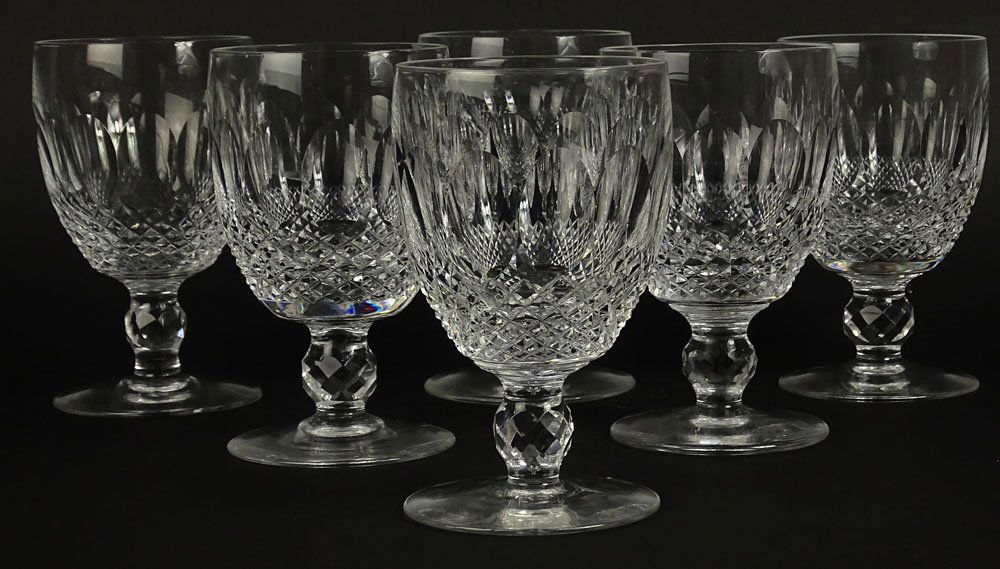 Set of six (6) Waterford "Colleen" Water Goblets. (1 of 5)