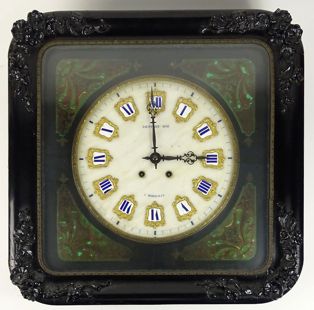 Antique French Jauffret Aine A. Marseille Wall Clock. (1 of 4)