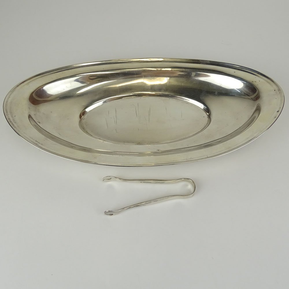Wallace Sterling Silver Bread Tray along with Towle (1 of 5)