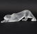 Lalique France Crystal Cheetah Figure. "Zeila". Signed