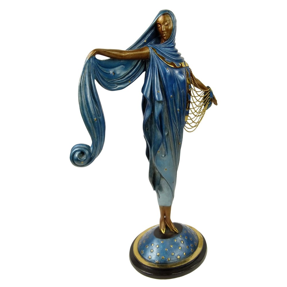 ErtÃ©, French (1892-1990) Bronze "Moonlight" Signed in: ErtÃ©, French (1892-1990) Bronze "Moonlight" Signed in Bronze, Stamped Fine Arts Acquisitions LTD Â© 1985 30/375. Very good condition. Measures 17". Shipping $145.00