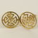 Pair of Men's 14 Karat Yellow Gold Chinese style