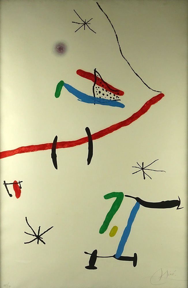 Joan Miro, Spanish (1893-1983 Etching with aquatint on (1 of 6)