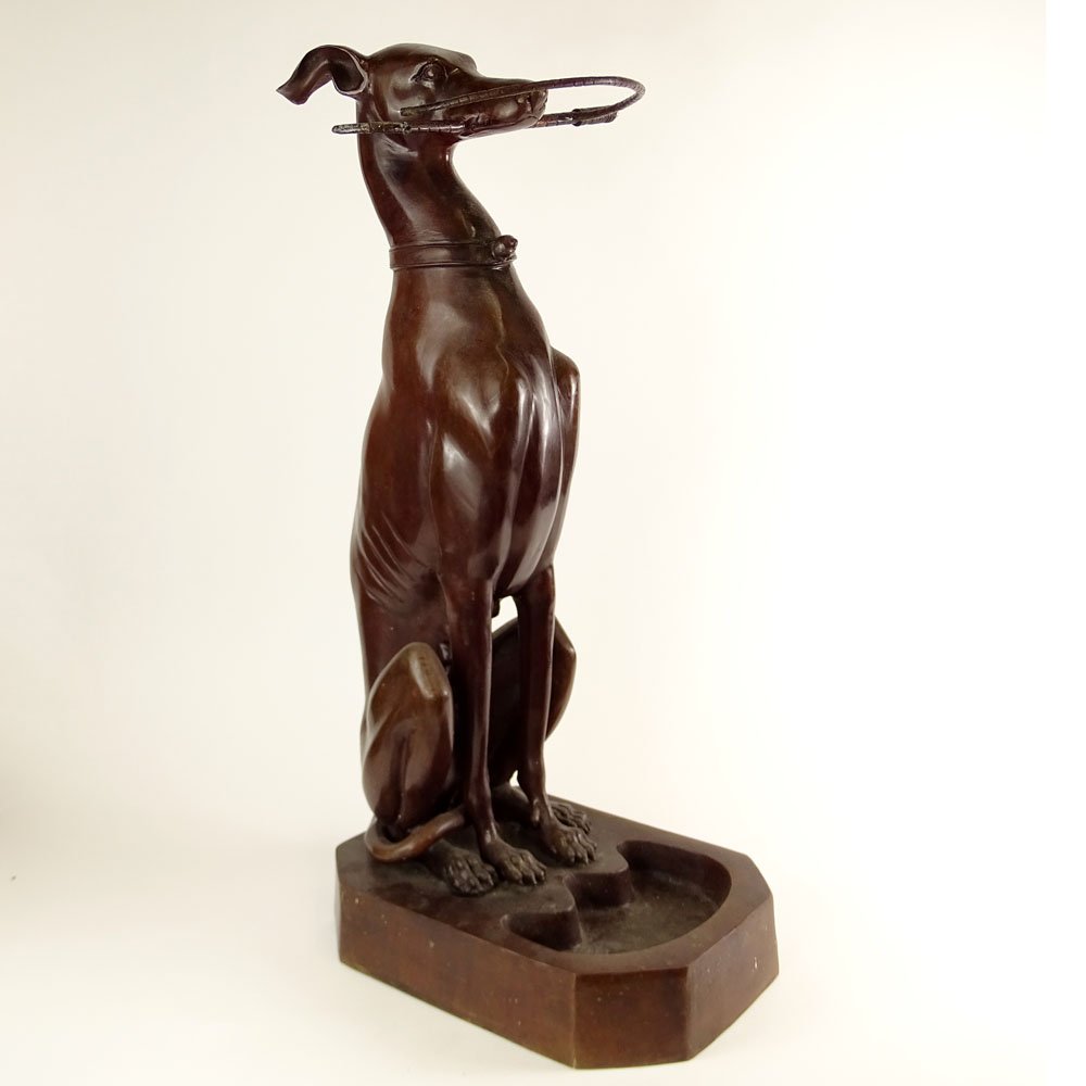 Vintage Art Deco Style Patinated Bronze Cane Stand in (1 of 7)