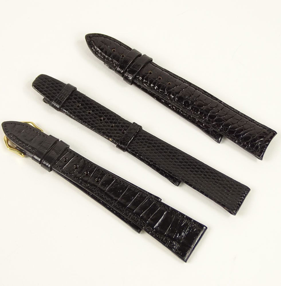 Three (3) Men's Watch Straps Including PP Lizard Skin (1 of 8)