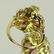 Lady's Vintage Pink Tourmaline, Yellow Quartz, Diamond - 3