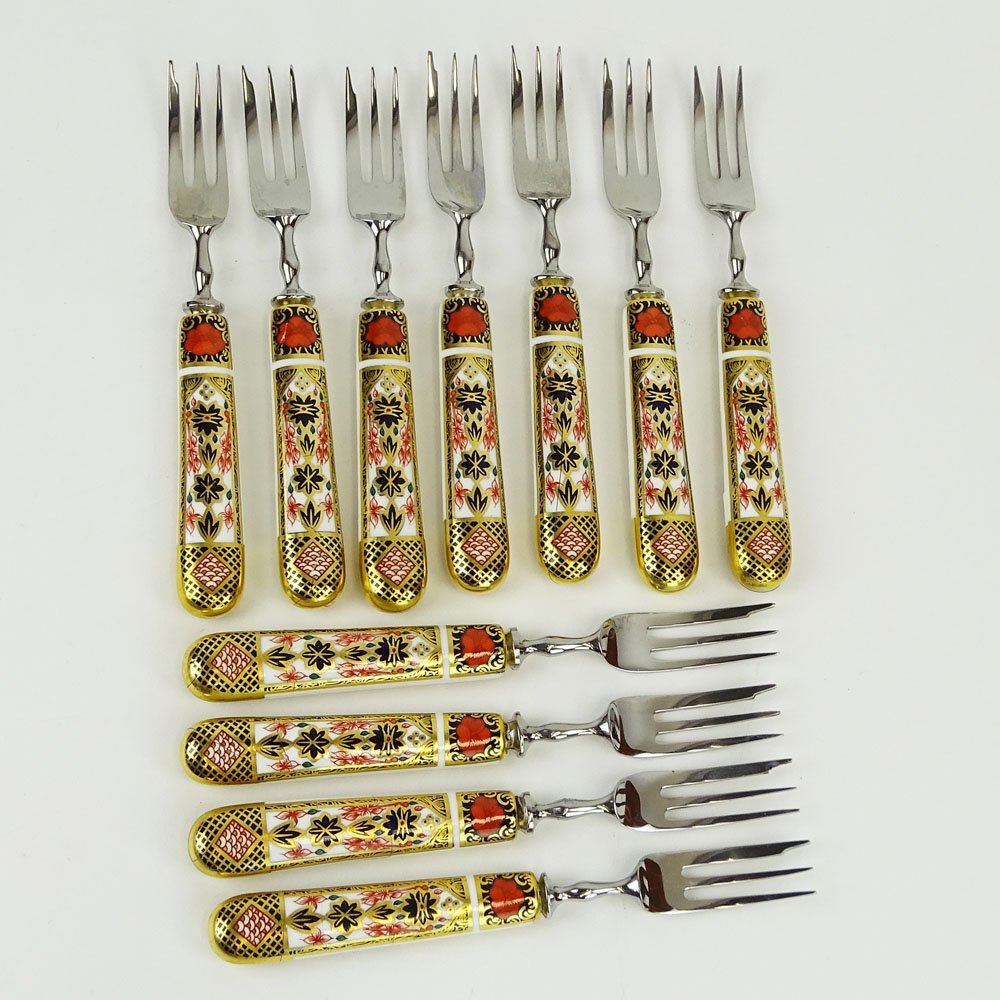 Partial Set of Nine (9) Royal Crown Derby Imari (1 of 9)