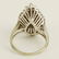 Vintage Diamond and 14 Karat White Gold Ballerina Ring. - 4