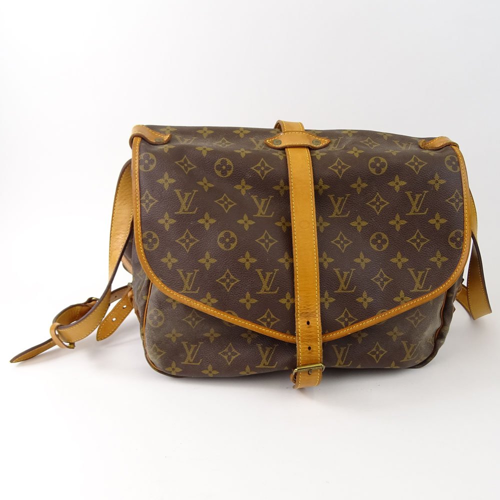 Vintage Louis Vuitton Monogram Leather Messenger Bag. (1 of 5)