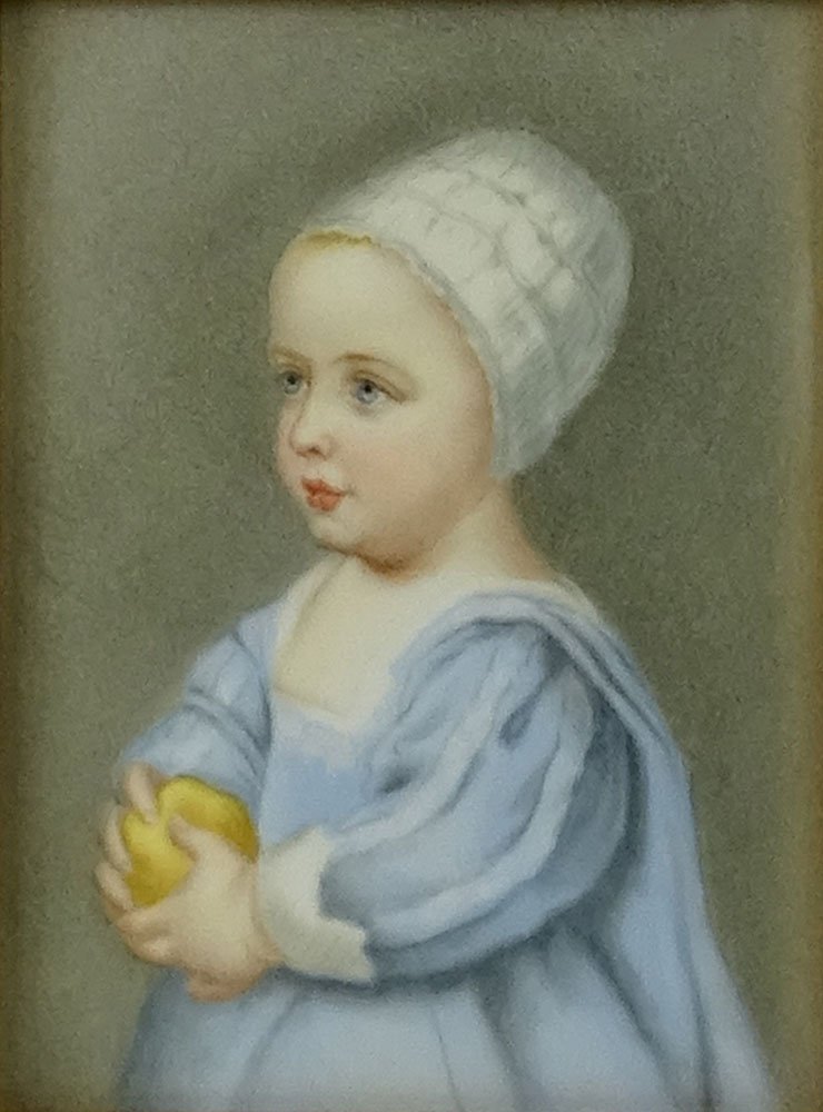 KPM Hand Painted Porcelain Plaque "Young Girl": KPM Hand Painted Porcelain Plaque "Young Girl" Impressed KPM mark en verso. Very good condition. Measures 5-3/4" x 7-3/4" (sight), frame 16-1/4" x 14-1/4". Shipping $75.00