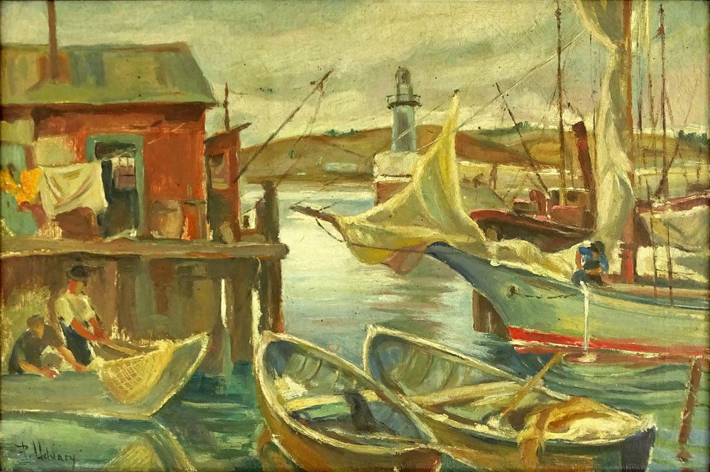 Paul/Pal Udvary, Hungarian (1900-1987) Oil on canvas (1 of 4)