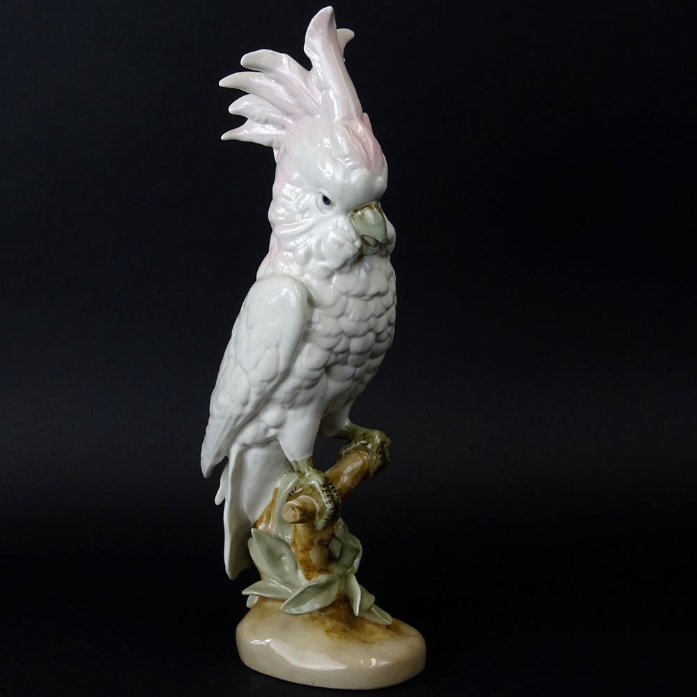 Royal Dux Porcelain Cockatoo Figurine. Signed. Very (1 of 6)