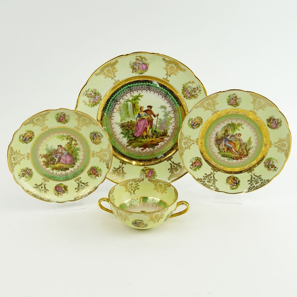 Thirty Eight (38) Piece Antique Continental Porcelain (1 of 5)