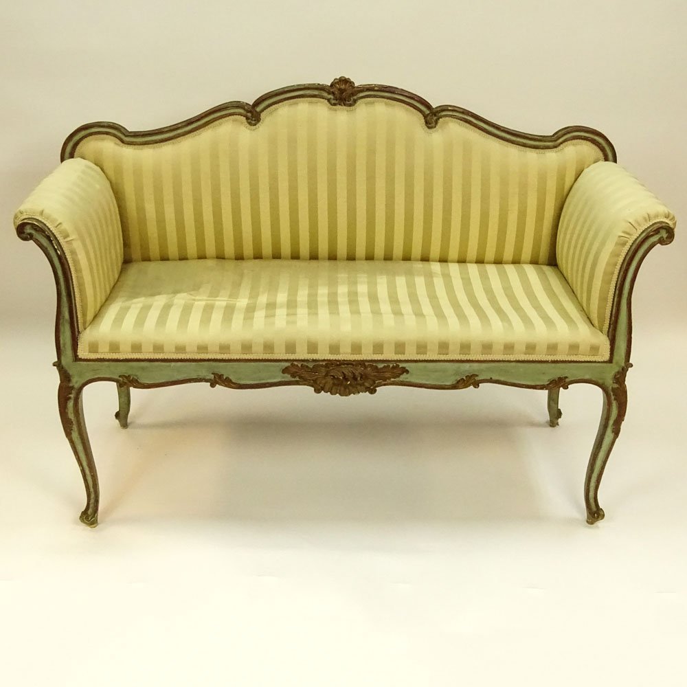 19/20th Century Venetian Style Carved, Painted and (1 of 3)