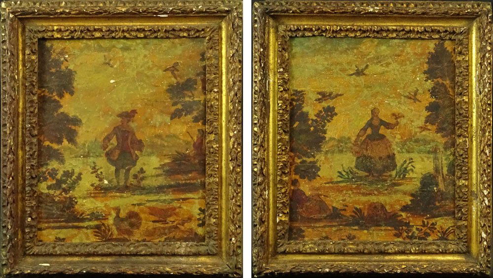 Pair of Early 20th Century French decorative framed (1 of 8)