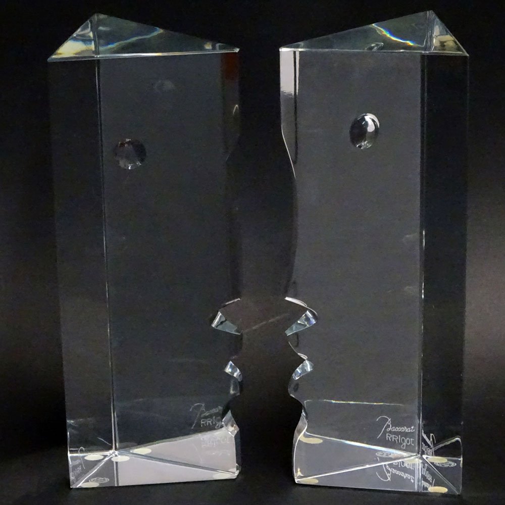 Two (2) Baccarat Crystal "Encounter Man" & "Encounter (1 of 4)