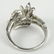 Lady's Vintage Diamond and 18 Karat White Gold Cluster - 3