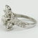 Lady's Vintage Diamond and 18 Karat White Gold Cluster - 4