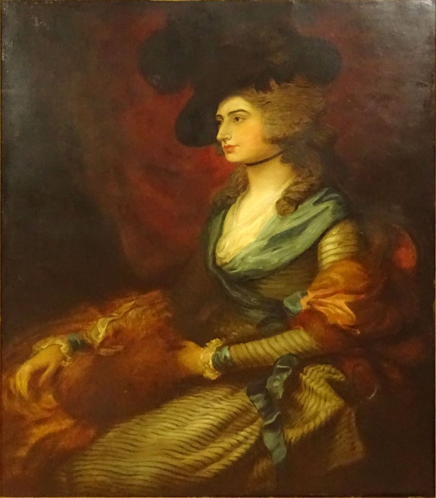 after: Thomas Gainsborough, British (1727-1788) Oil on (1 of 6)