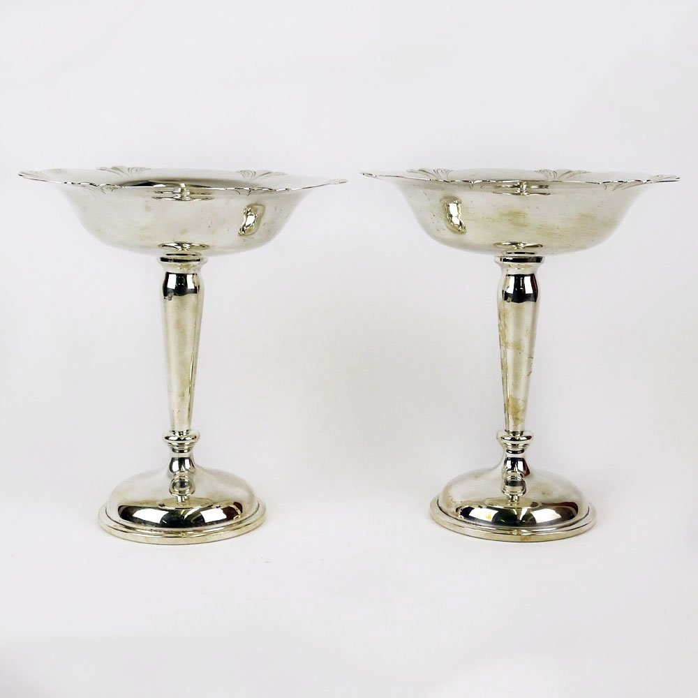 Pair of Vintage Sterling Silver Compotes. Signed (1 of 5)