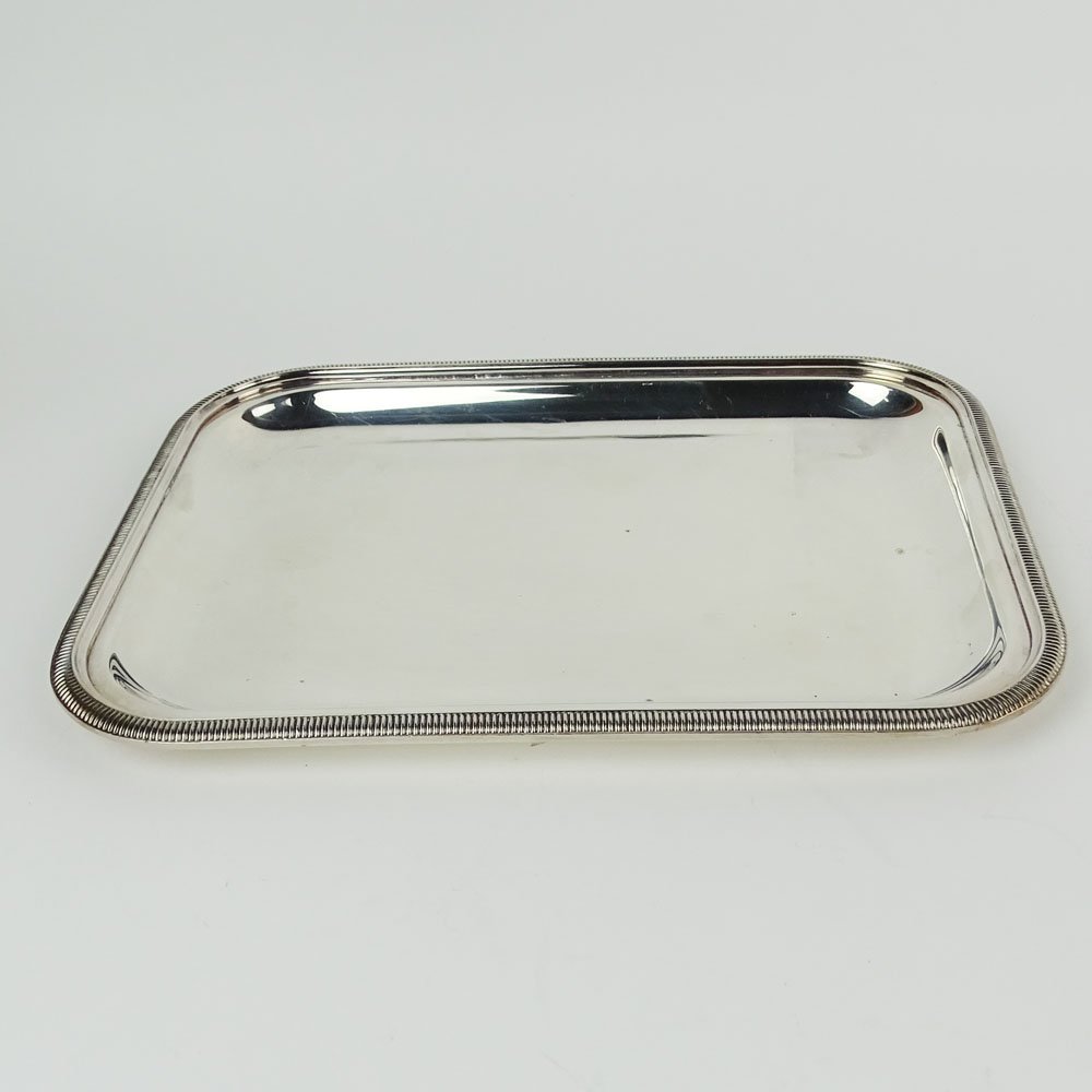 Christofle Silver Plate Rectangular Tray. Signed. A (1 of 6)
