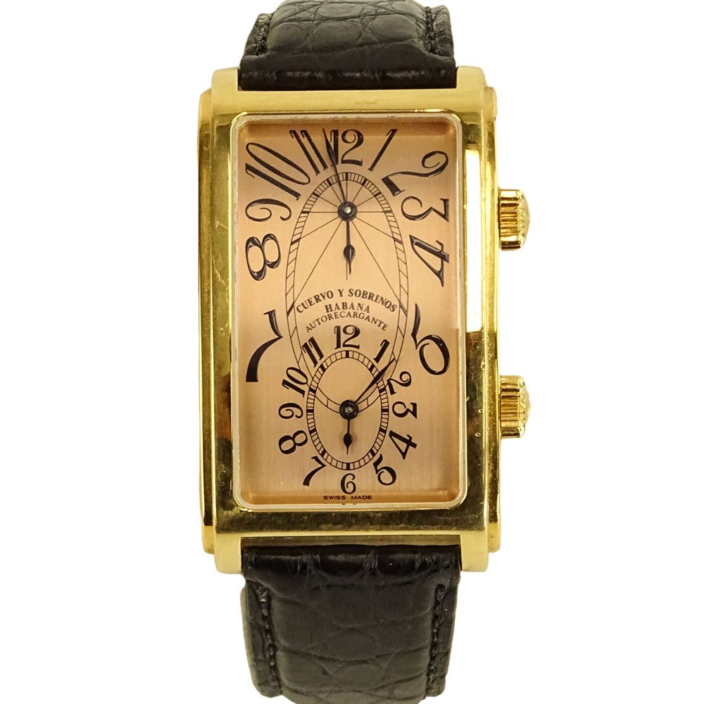 Men's Cuervo y Sobrinos 18 Karat Rose Gold Prominente (1 of 7)