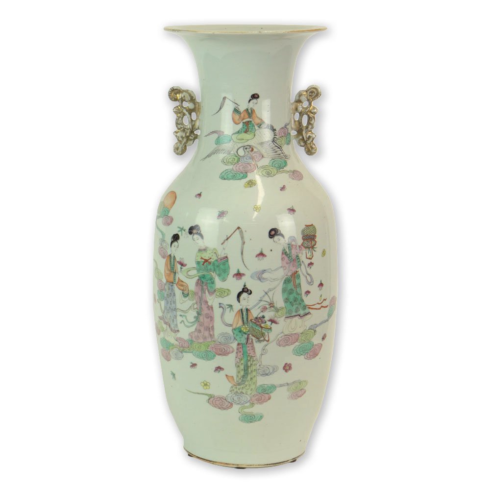 19/20th Century Chinese Famille Rose Porcelain Baluster (1 of 9)