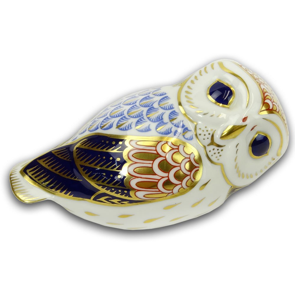 Royal Crown Derby Hand painted Porcelain Owl Figurine. (1 of 6)