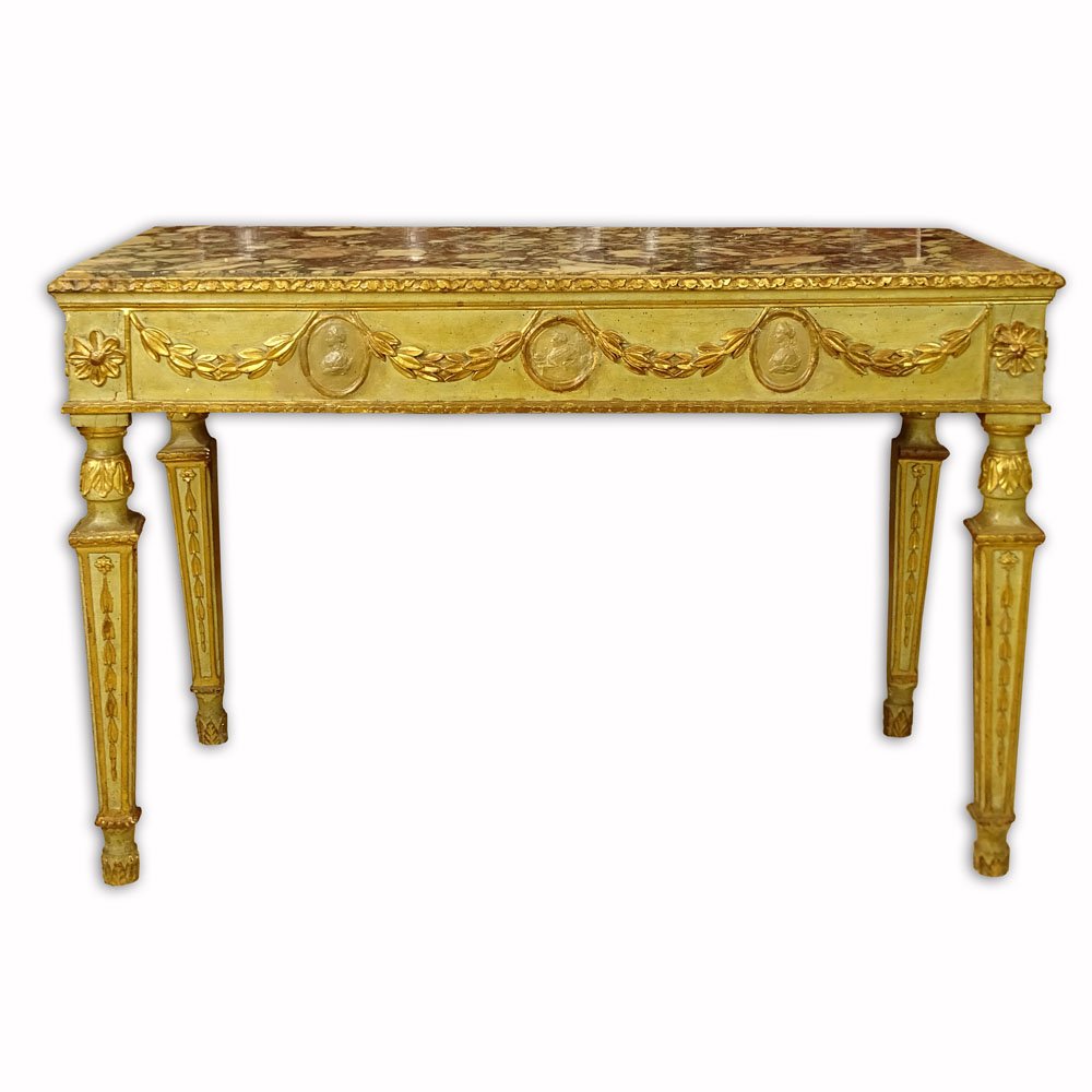 18/19th Century Italian Carved Painted and Parcel Gilt (1 of 3)