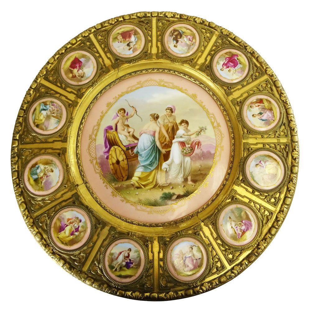 19th Century French Bronze Mounted Giltwood Table With (1 of 5)