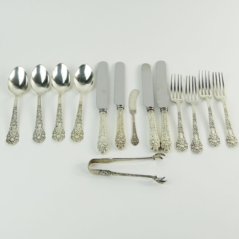 14 Pieces of Gorham Sterling Silver Flatware in the Old (1 of 7)
