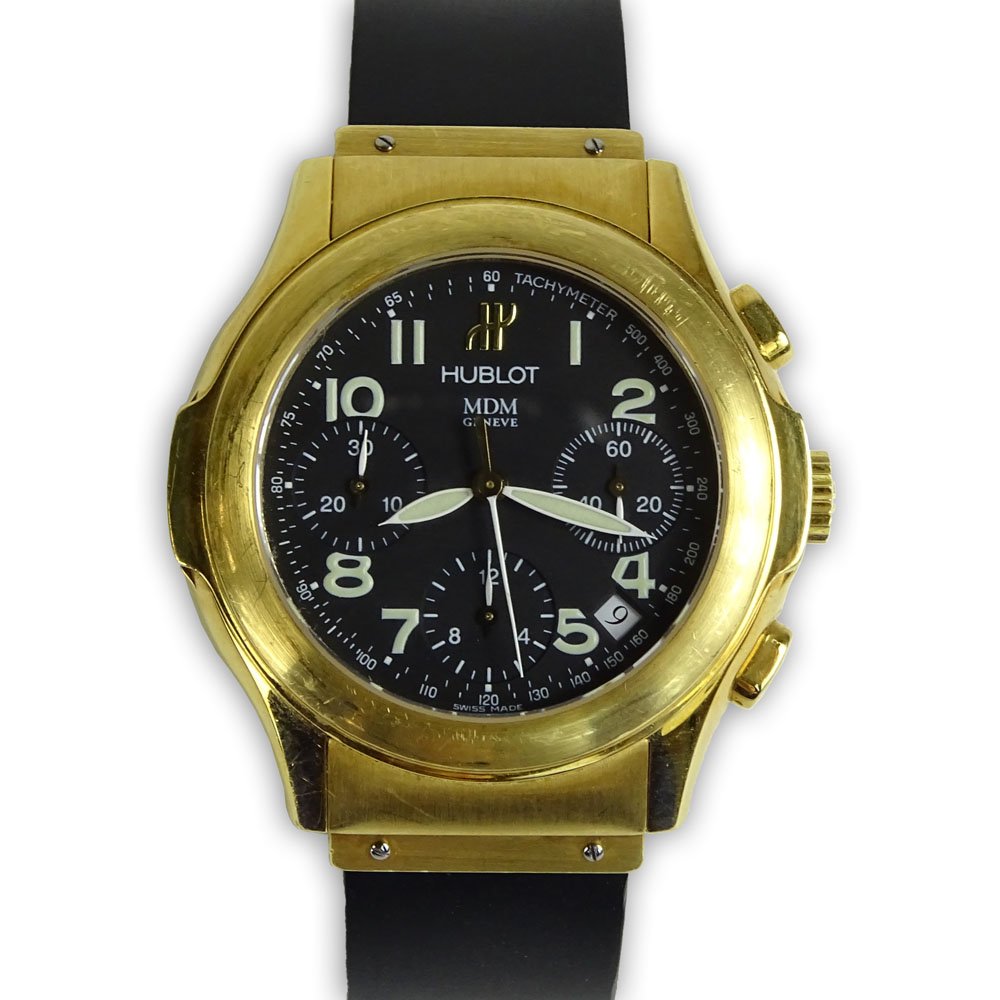 Vintage Men's Hublot MDM 18 Karat Yellow Gold (1 of 9)