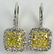 EGL Certified Pair of 3.01 Carat Radiant Cut Fancy