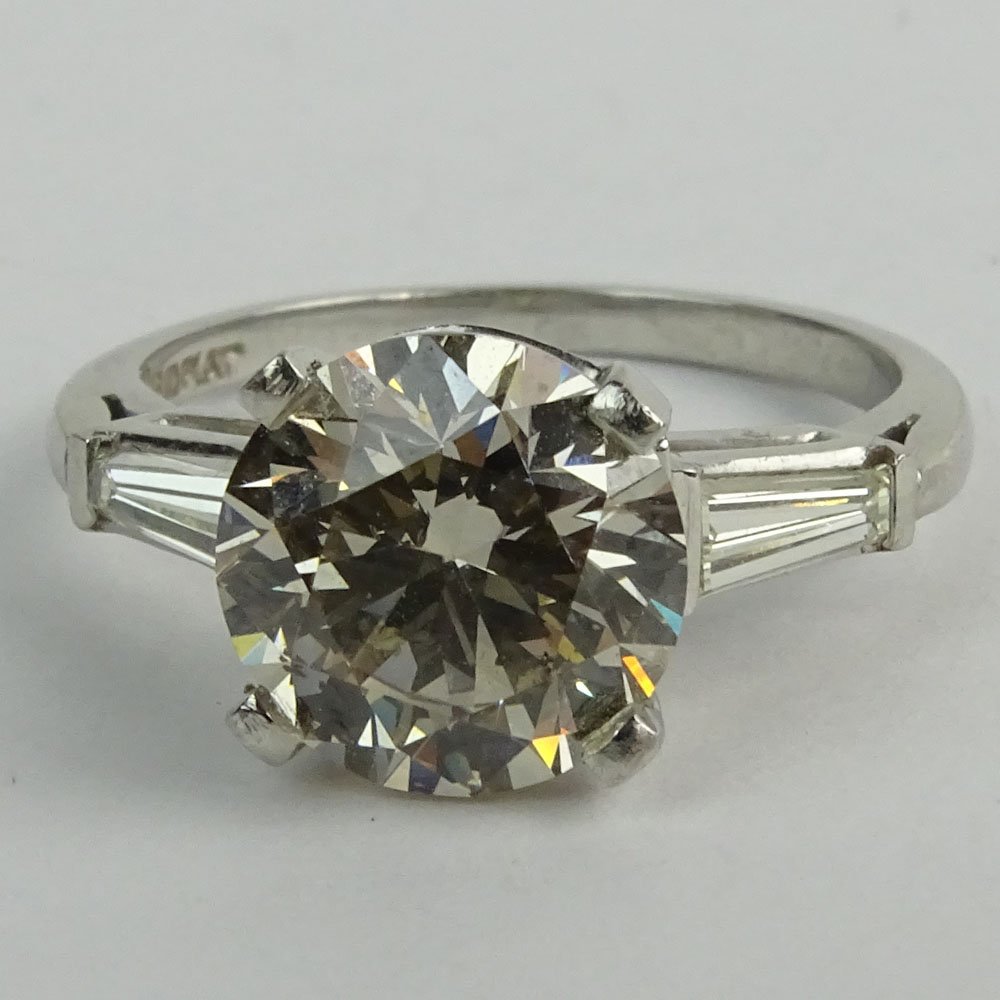 Vintage Approx. 3.03 Carat Round Brilliant Cut Diamond (1 of 5)