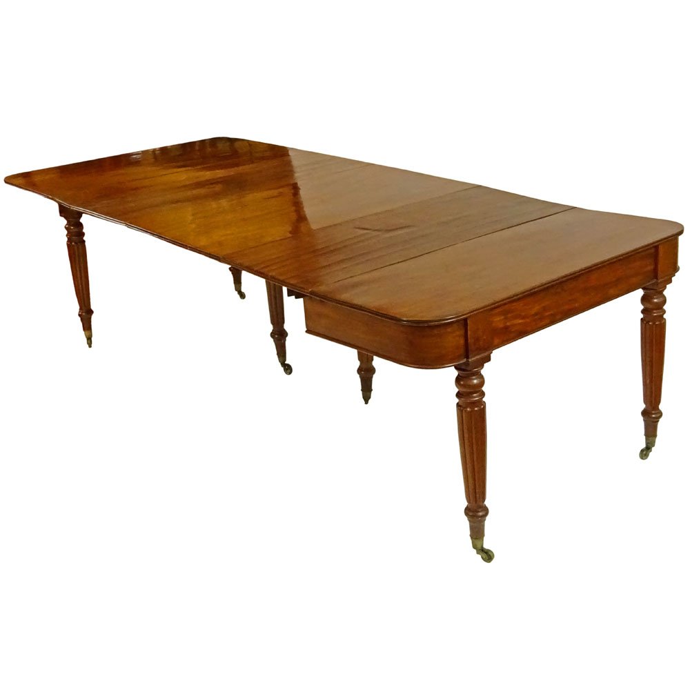 English William IV Mahogany Extending Dining Table. (1 of 6)